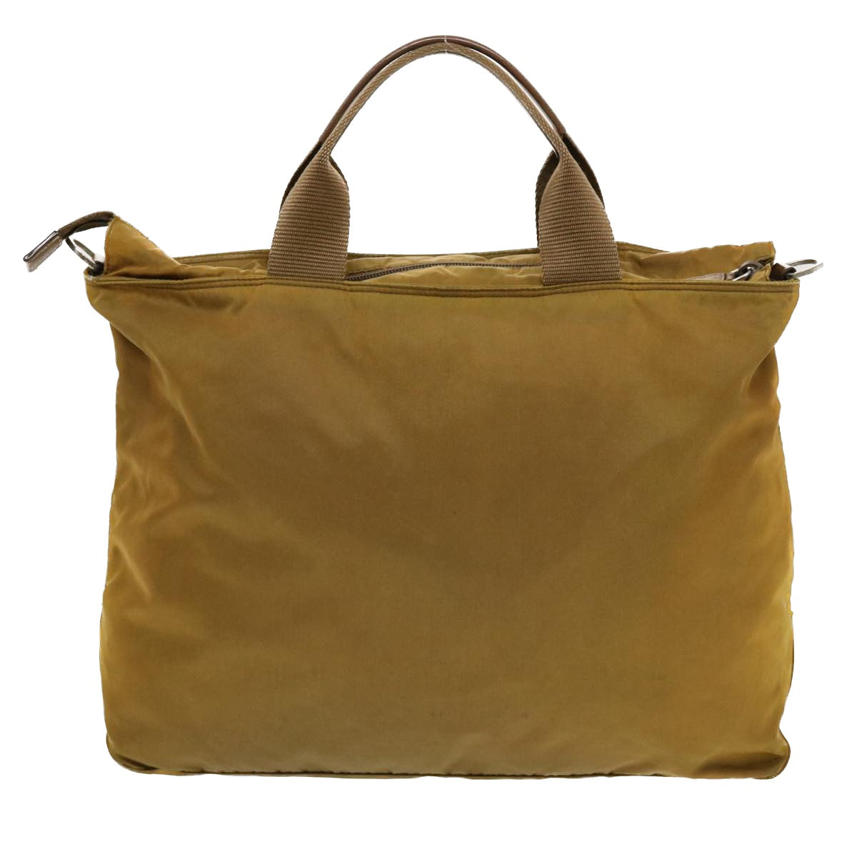 PRADA Hand Bag Nylon 2way Brown Auth 41358 - 0
