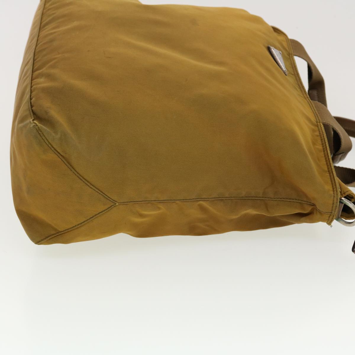 PRADA Hand Bag Nylon 2way Brown Auth 41358