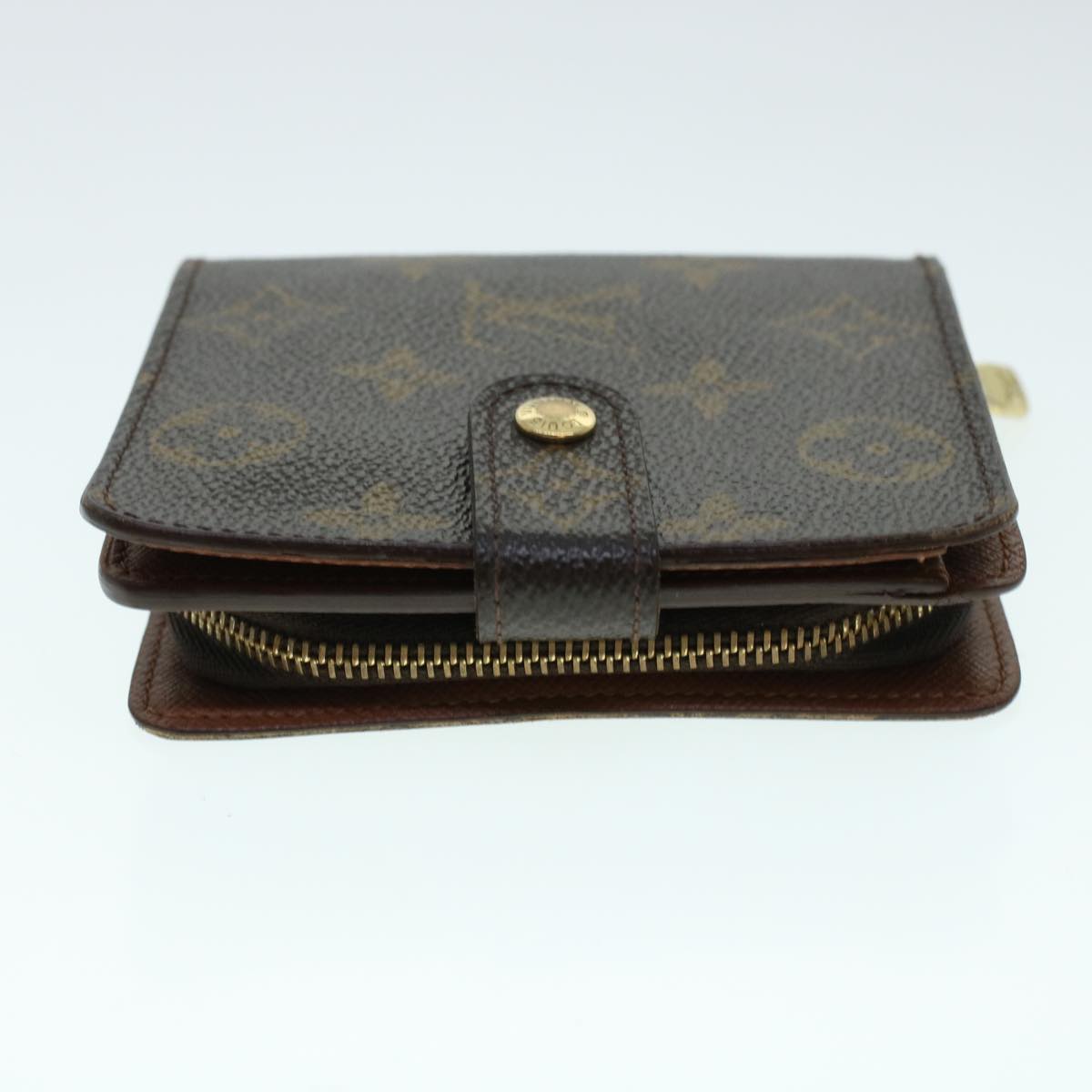 LOUIS VUITTON Monogram Compact Zip Wallet M61667 LV Auth 41424