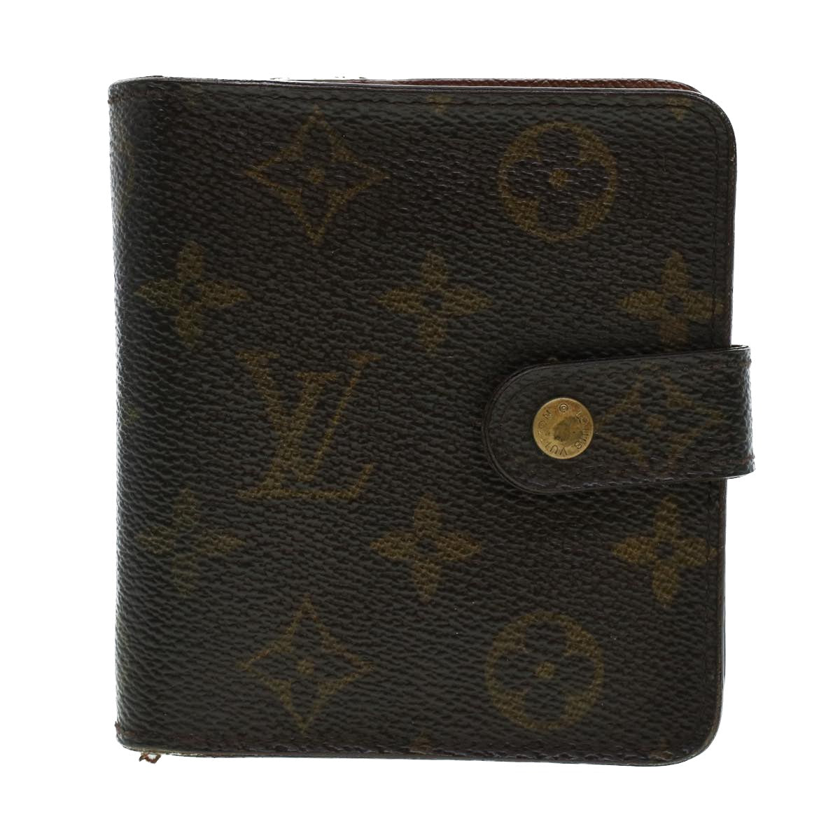 LOUIS VUITTON Monogram Compact Zip Wallet M61667 LV Auth 41425