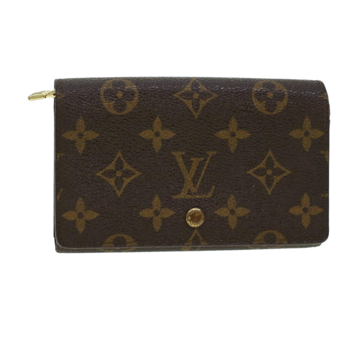 LOUIS VUITTON Monogram Porte Monnaie Billets Tresor Wallet M61730 LV Auth 41427