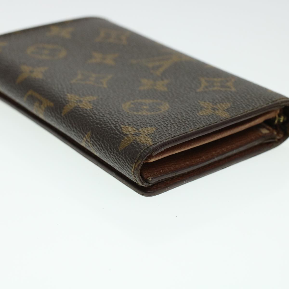 LOUIS VUITTON Monogram Porte Monnaie Billets Tresor Wallet M61730 LV Auth 41427