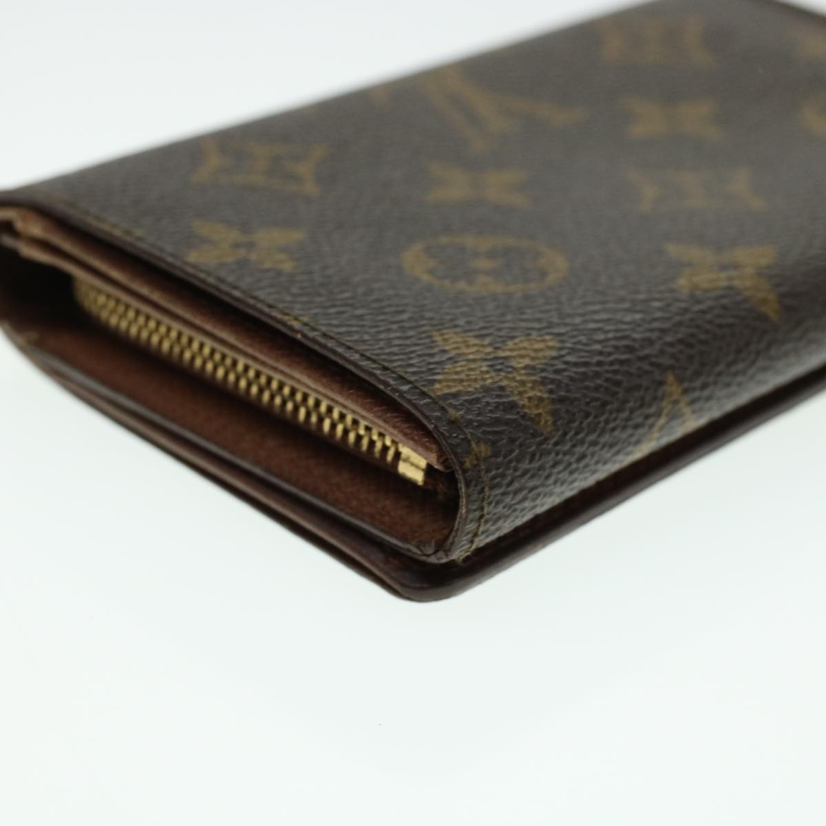 LOUIS VUITTON Monogram Porte Monnaie Billets Tresor Wallet M61730 LV Auth 41427