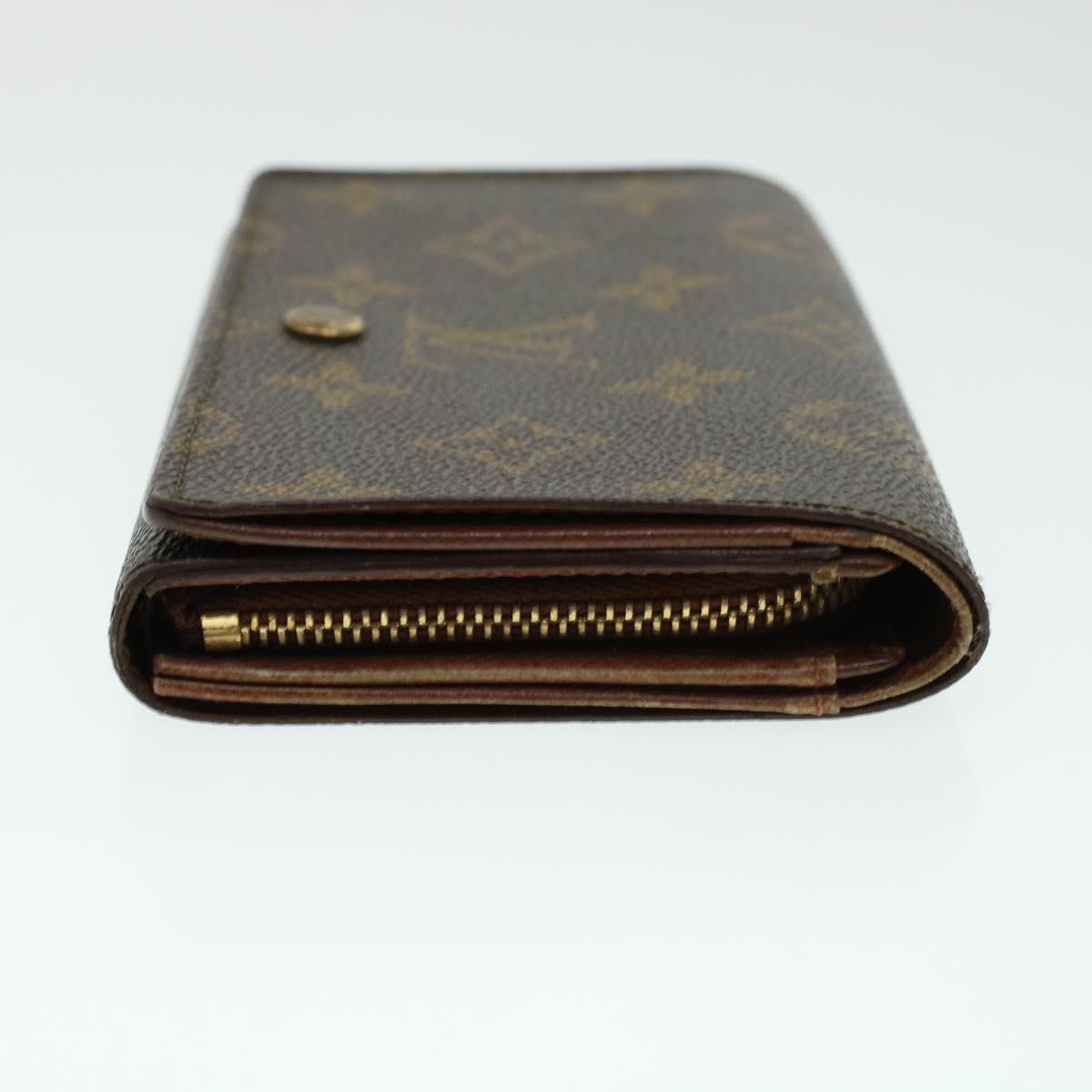 LOUIS VUITTON Monogram Porte Monnaie Billets Tresor Wallet M61730 LV Auth 41427