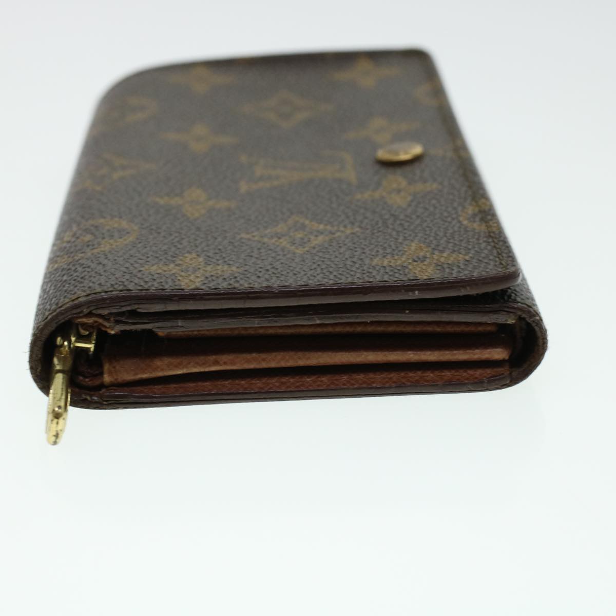 LOUIS VUITTON Monogram Porte Monnaie Billets Tresor Wallet M61730 LV Auth 41427