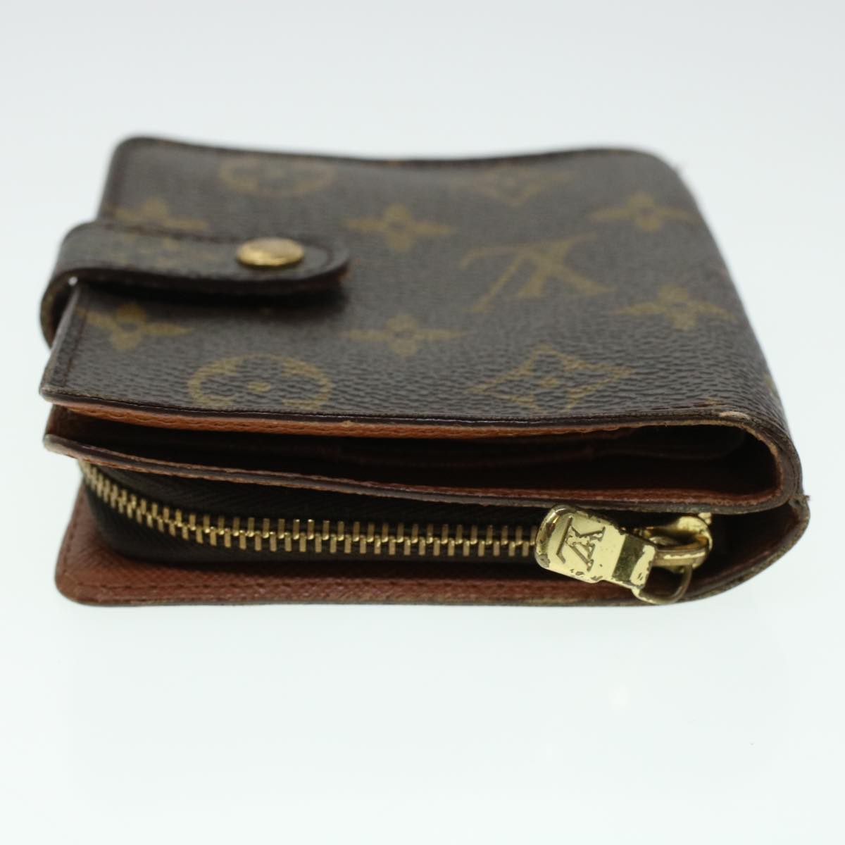 LOUIS VUITTON Monogram Compact Zip Wallet M61667 LV Auth 41448