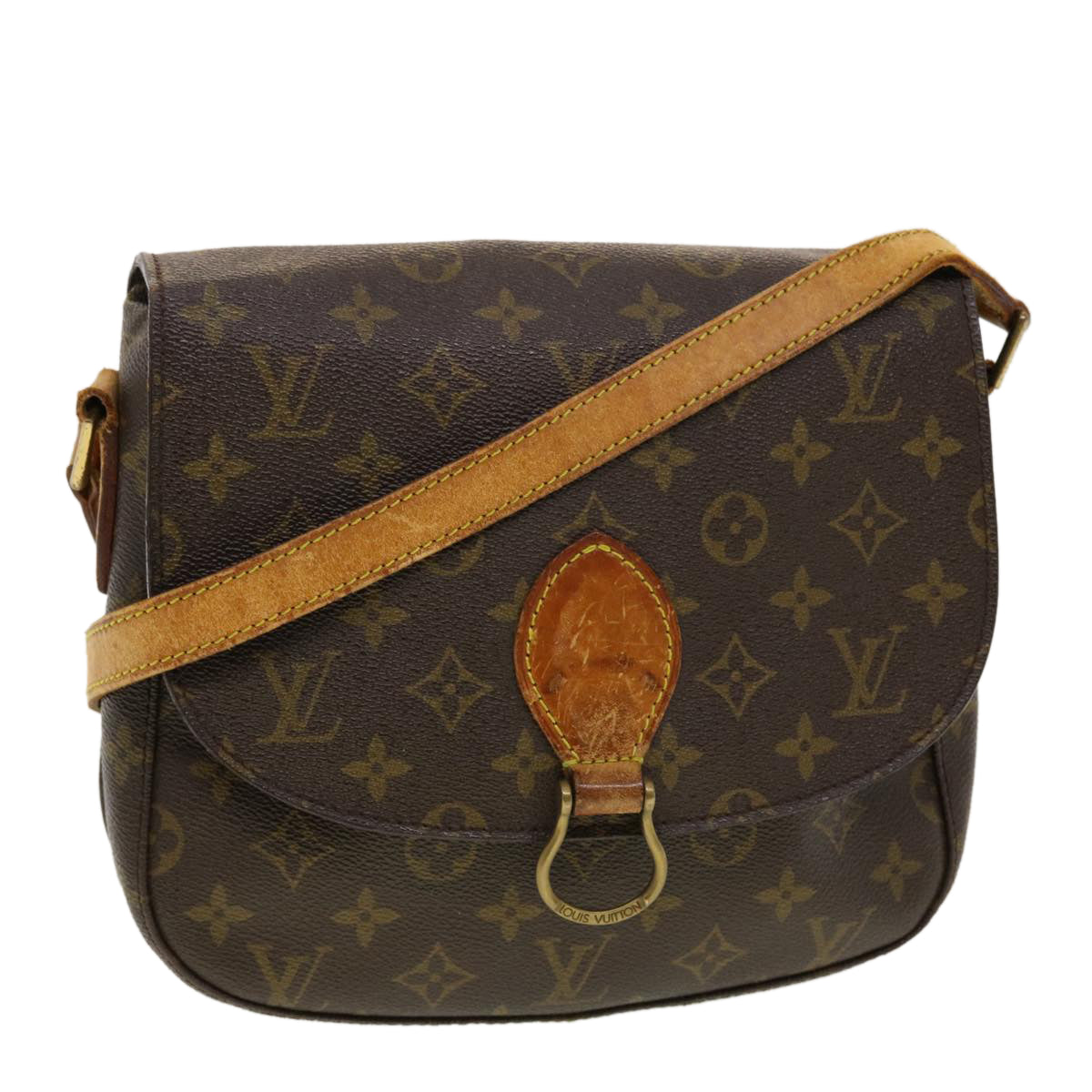 LOUIS VUITTON Monogram Saint Cloud GM Shoulder Bag M51242 LV Auth 41472