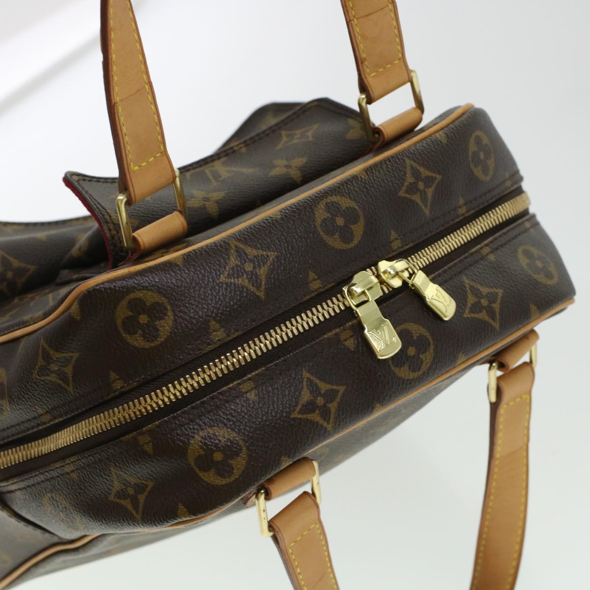 LOUIS VUITTON Monogram Excentri Cite Hand Bag M51161 LV Auth 41505