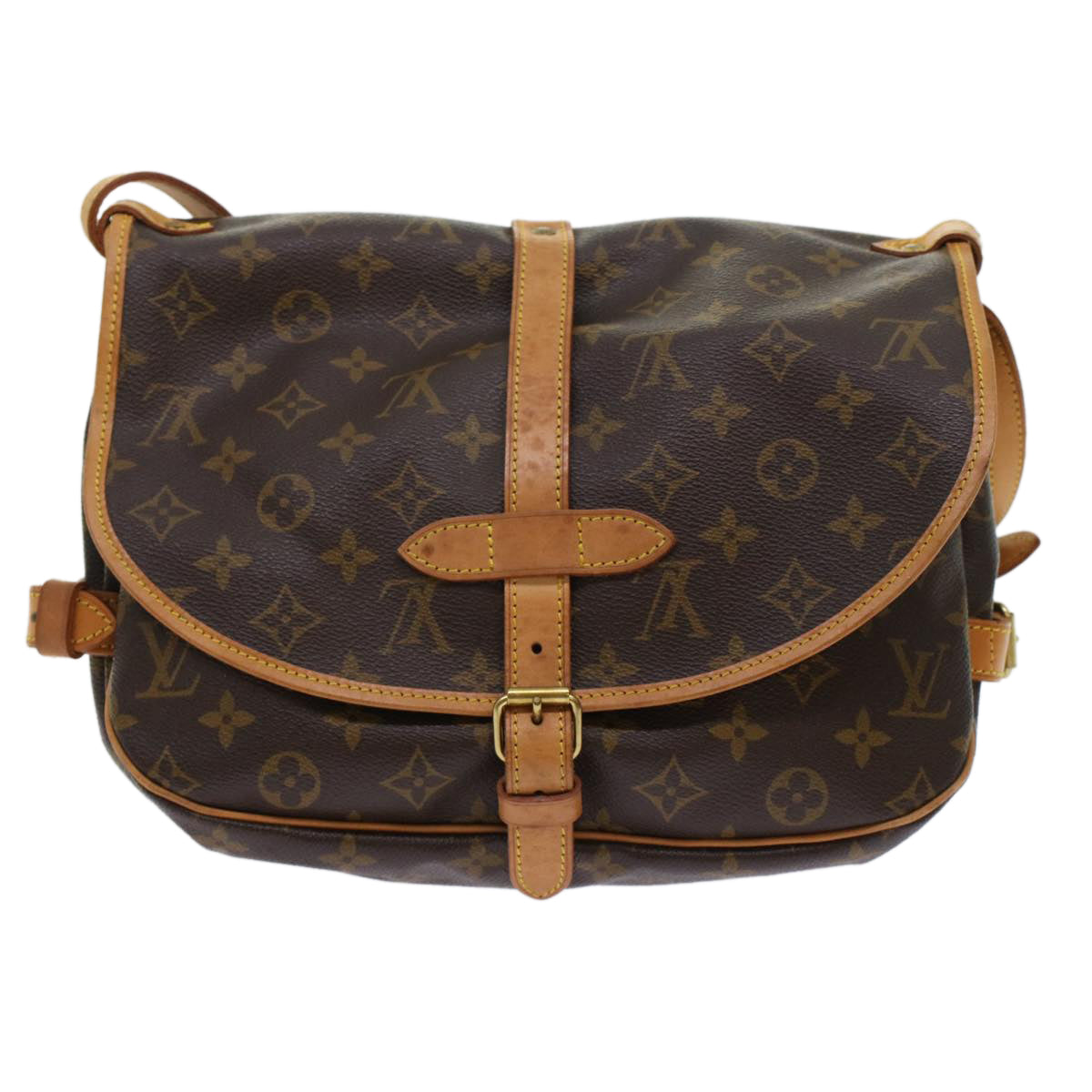 LOUIS VUITTON Monogram Saumur 30 Shoulder Bag M42256 LV Auth 41538 - 0