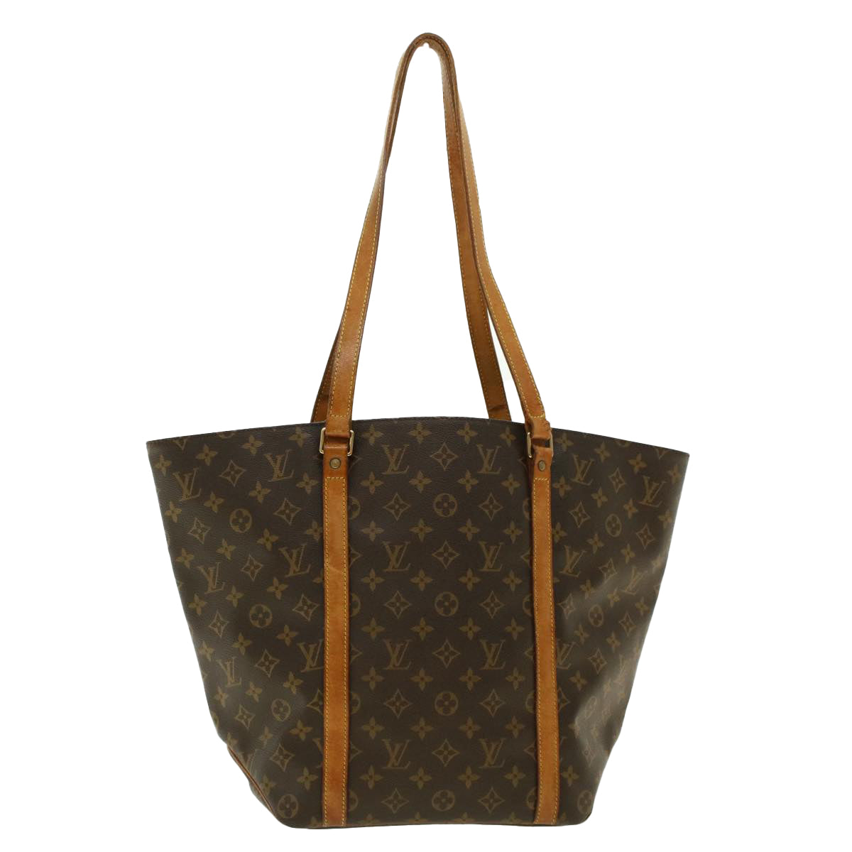 LOUIS VUITTON Monogram Sac Shopping Tote Bag M51108 LV Auth 41560