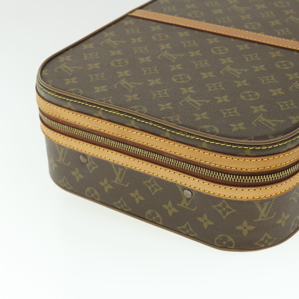 LOUIS VUITTON Monogram Tennis Case Valise Tennis Bag Racket case LV Auth 41573