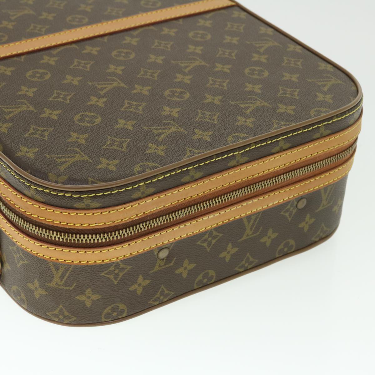 LOUIS VUITTON Monogram Tennis Case Valise Tennis Bag Racket case LV Auth 41573