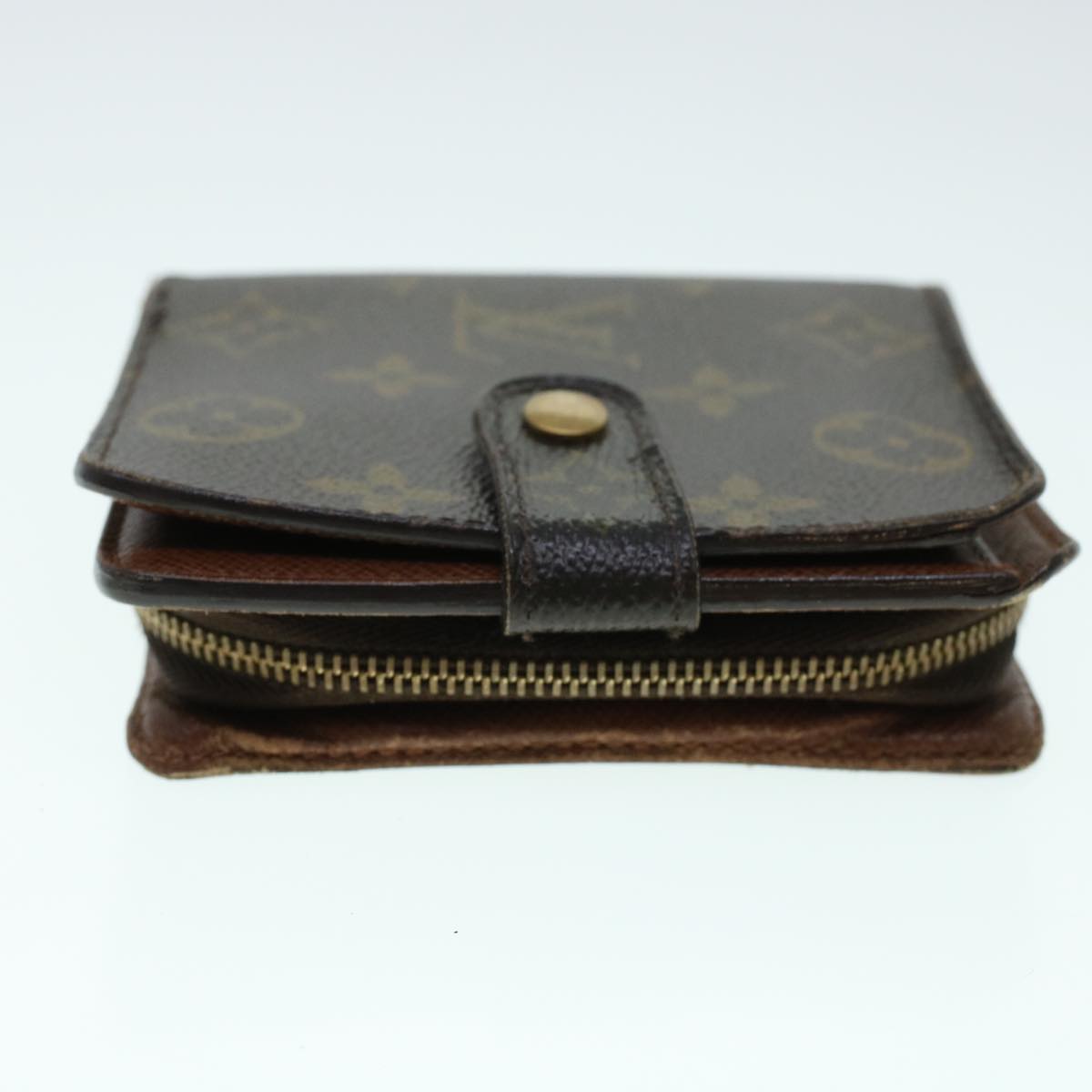 LOUIS VUITTON Monogram Compact Zip Wallet M61667 LV Auth 41577