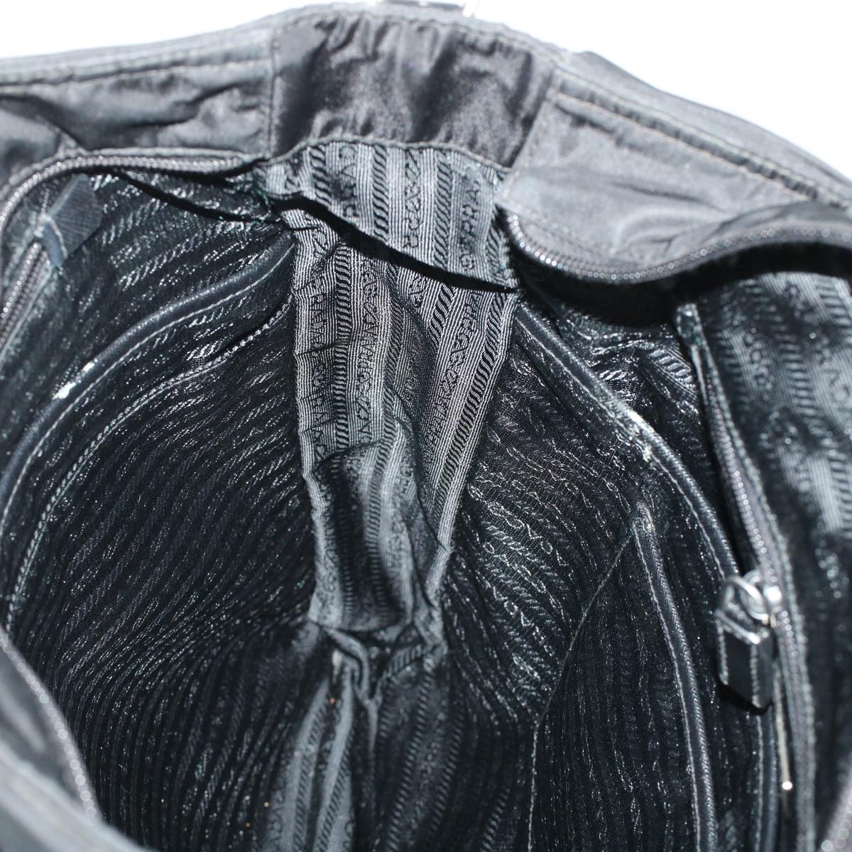 PRADA Tote Bag Nylon 2way Black Auth 41589