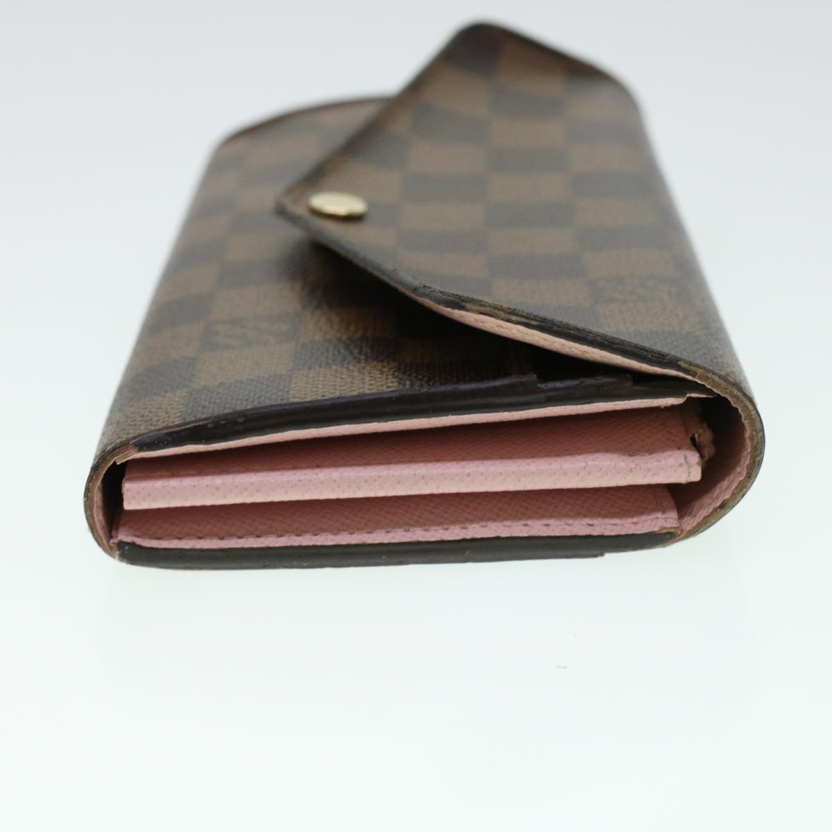 LOUIS VUITTON Damier Ebene Portefeuille Sarah Long Wallet N61734 LV Auth 41607