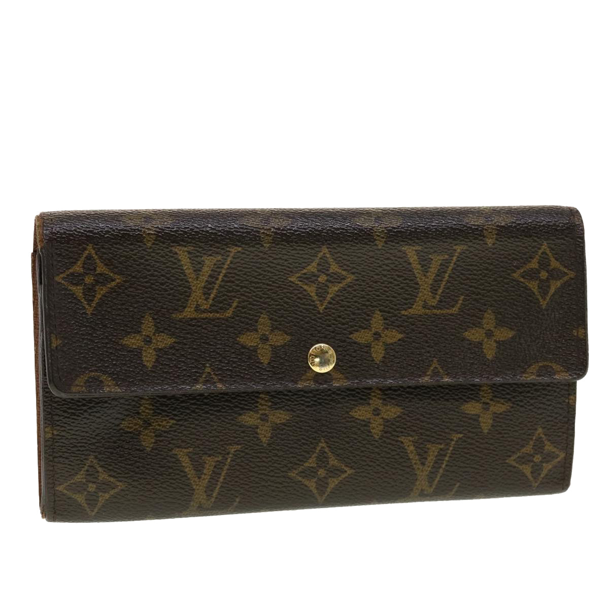 LOUIS VUITTON Monogram Portefeuille Sarah Long Wallet M60531 LV Auth 41608