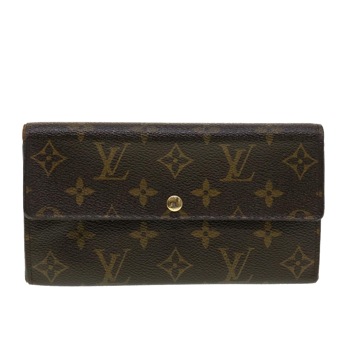 LOUIS VUITTON Monogram Portefeuille Sarah Long Wallet M60531 LV Auth 41608