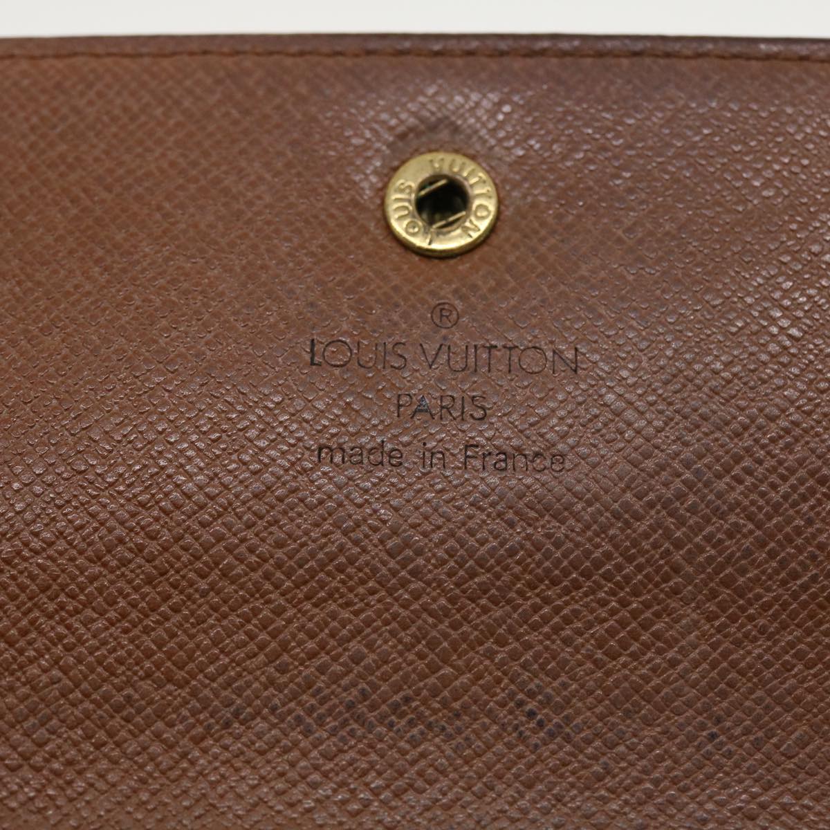 LOUIS VUITTON Monogram Portefeuille International Long Wallet M61217 Auth 41609