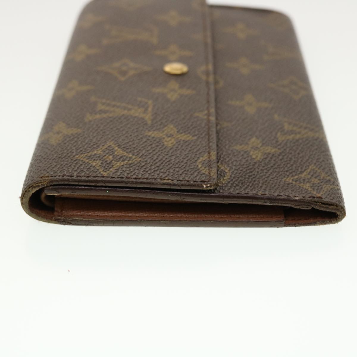 LOUIS VUITTON Monogram Portefeuille International Long Wallet M61217 Auth 41609