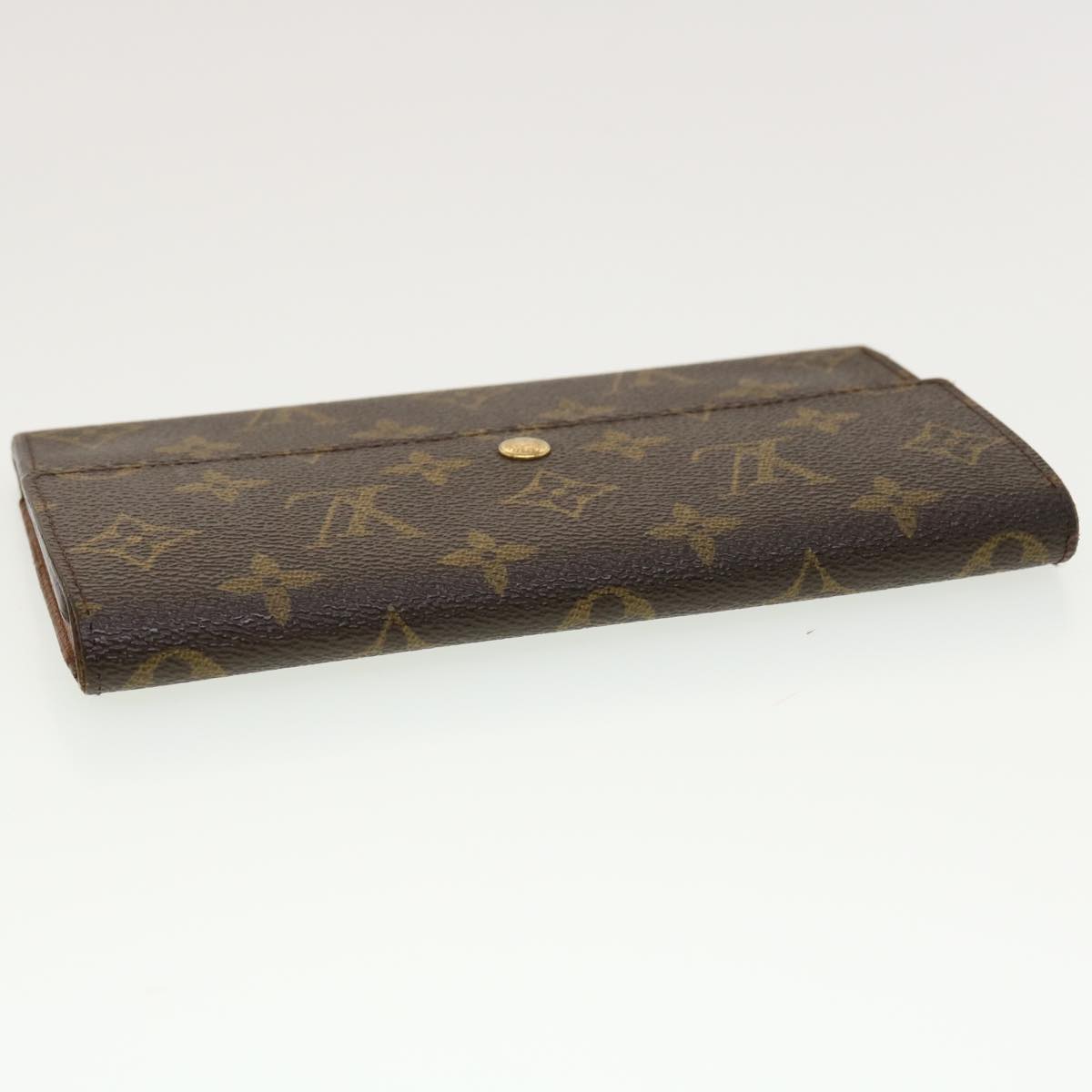 LOUIS VUITTON Monogram Portefeuille International Long Wallet M61217 Auth 41609