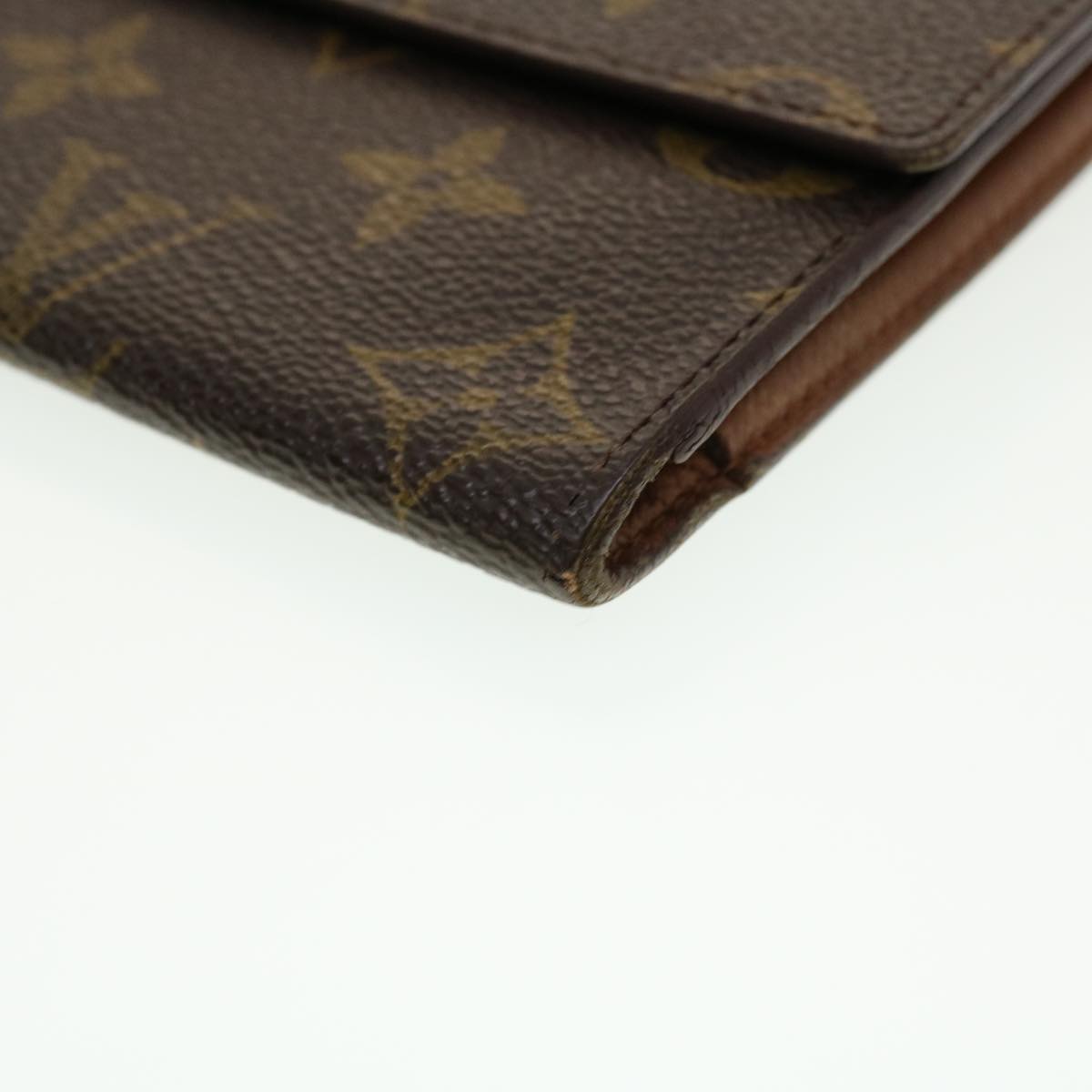 LOUIS VUITTON Monogram Portefeuille International Long Wallet M61217 Auth 41609