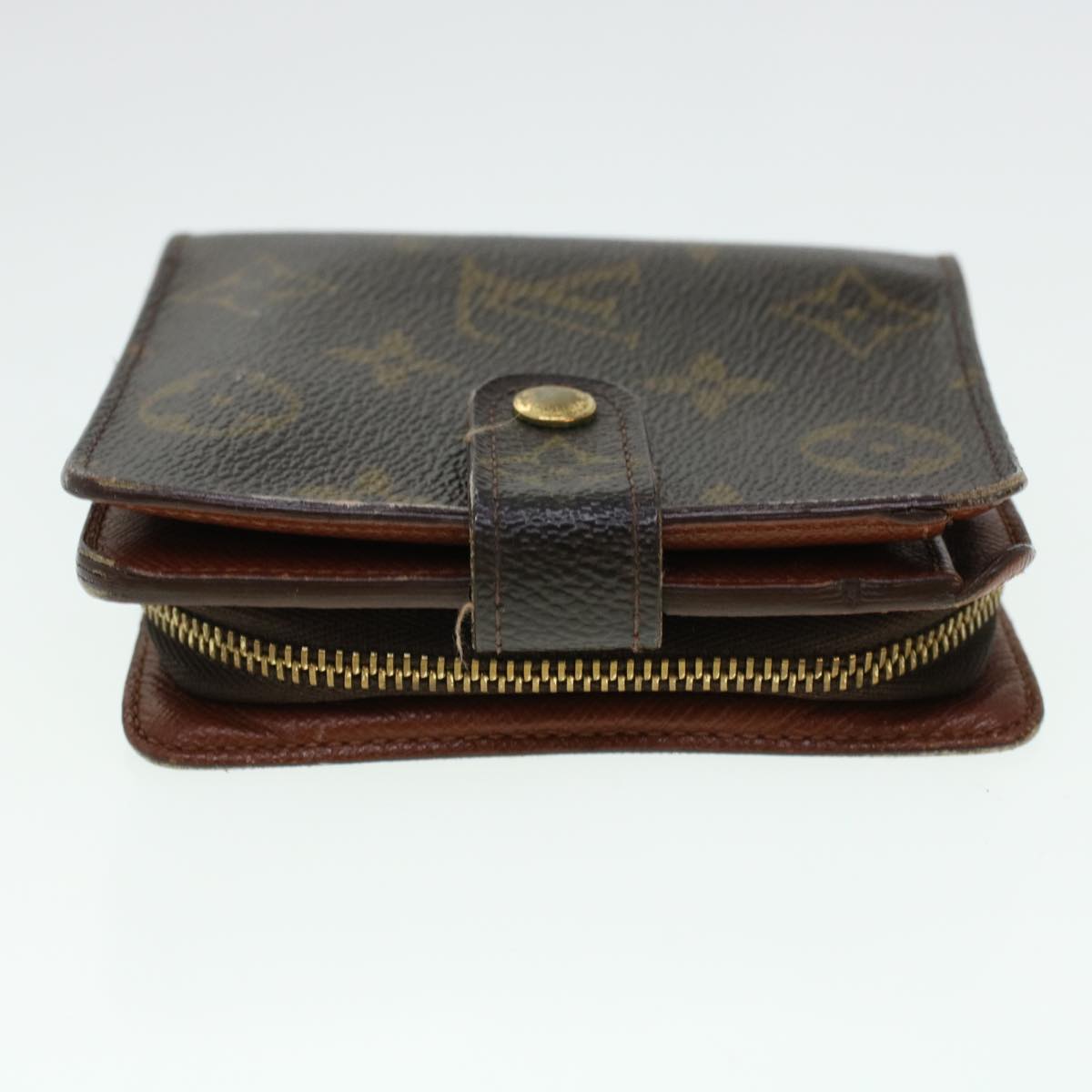 LOUIS VUITTON Monogram Compact Zip Wallet M61667 LV Auth 41633