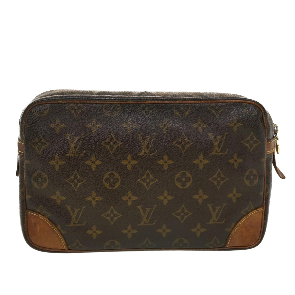 LOUIS VUITTON Monogram Compiegne 28 Clutch Bag M51845 LV Auth 41644 - 0