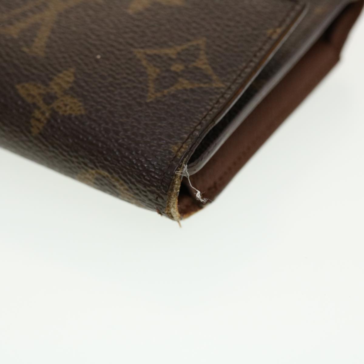 LOUIS VUITTON Monogram Portefeuille International Long Wallet M61217 Auth 41654