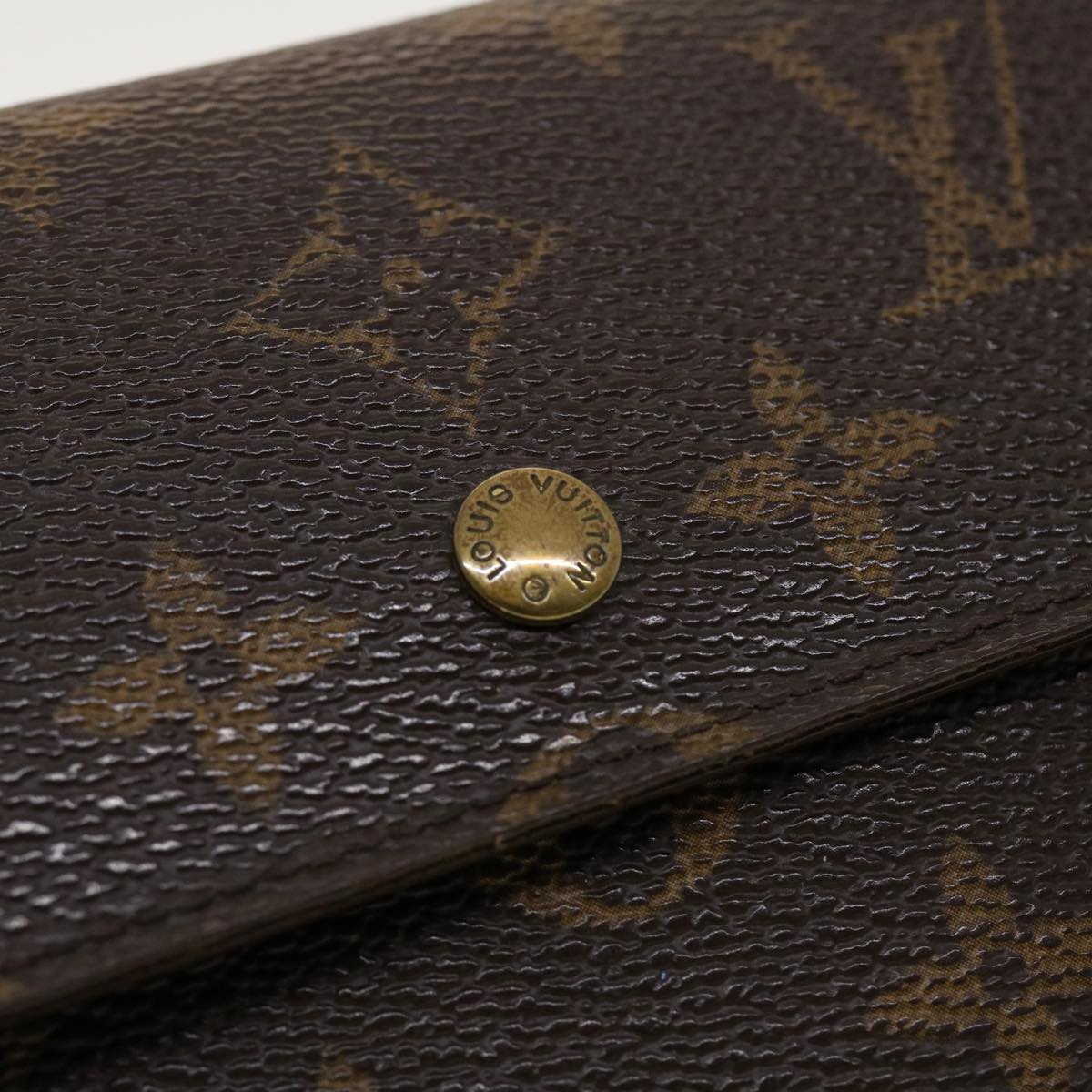 LOUIS VUITTON Monogram Portefeuille International Long Wallet M61217 Auth 41654