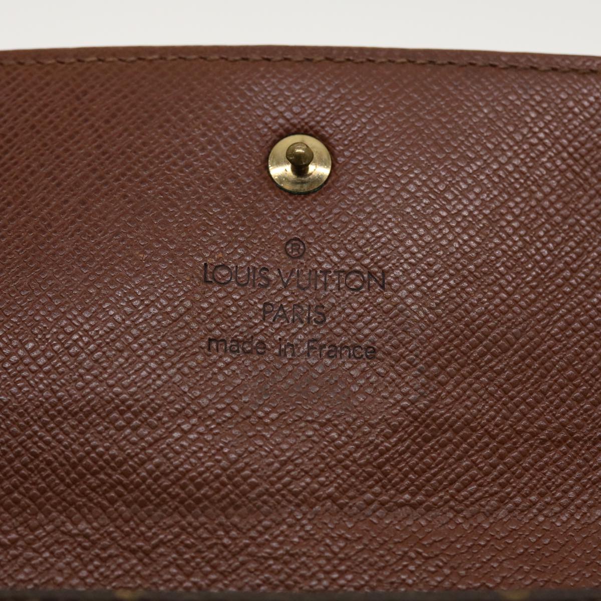 LOUIS VUITTON Monogram Portefeuille International Long Wallet M61217 Auth 41654