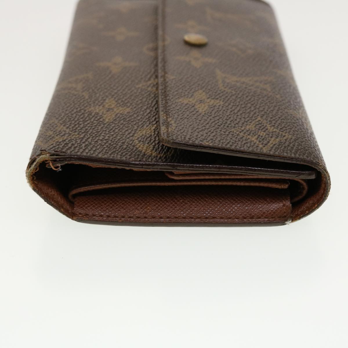 LOUIS VUITTON Monogram Portefeuille International Long Wallet M61217 Auth 41654