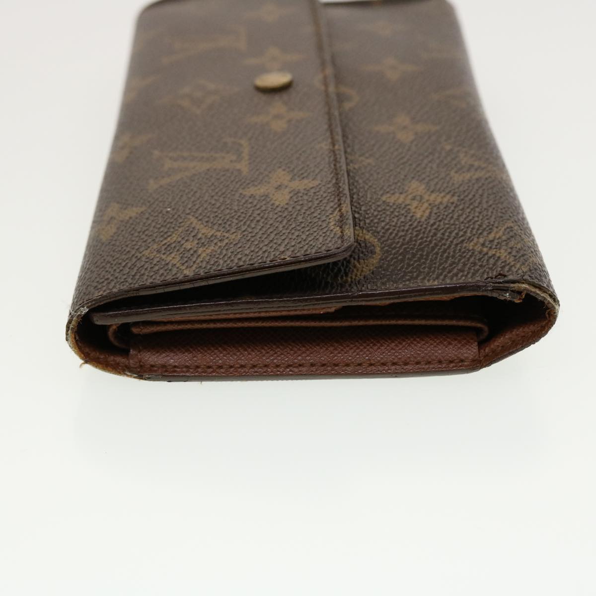 LOUIS VUITTON Monogram Portefeuille International Long Wallet M61217 Auth 41654