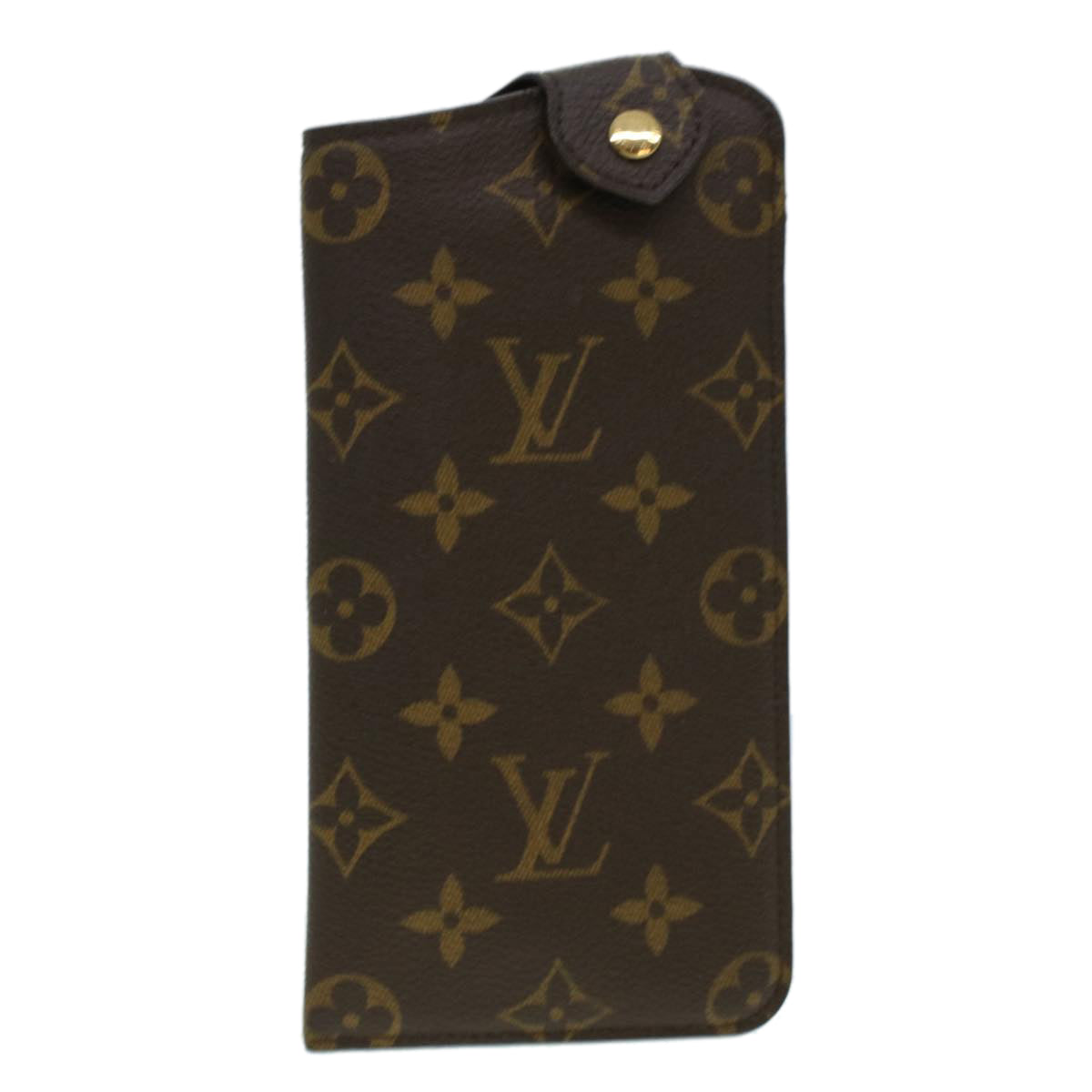 LOUIS VUITTON Monogram Etui Lunettes MM Glasses Case M66544 LV Auth 41662