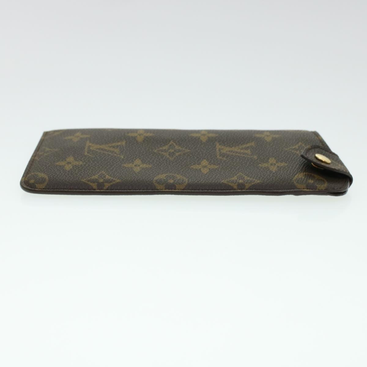 LOUIS VUITTON Monogram Etui Lunettes MM Glasses Case M66544 LV Auth 41662