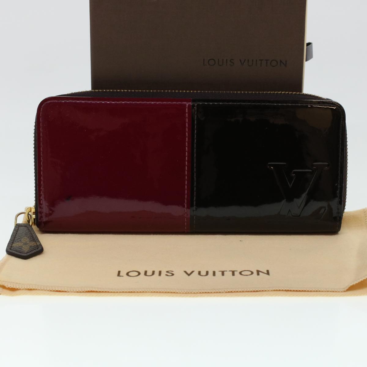 LOUIS VUITTON Vernis Portefeuille Miroir Wallet Amarante Magenta M64403 LV 41689