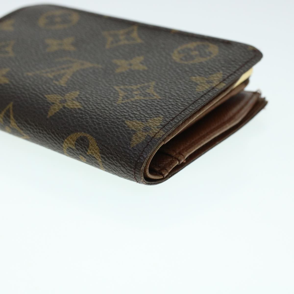 LOUIS VUITTON Monogram Porte Monnaie Billets Viennois Wallet M61663 Auth 41694