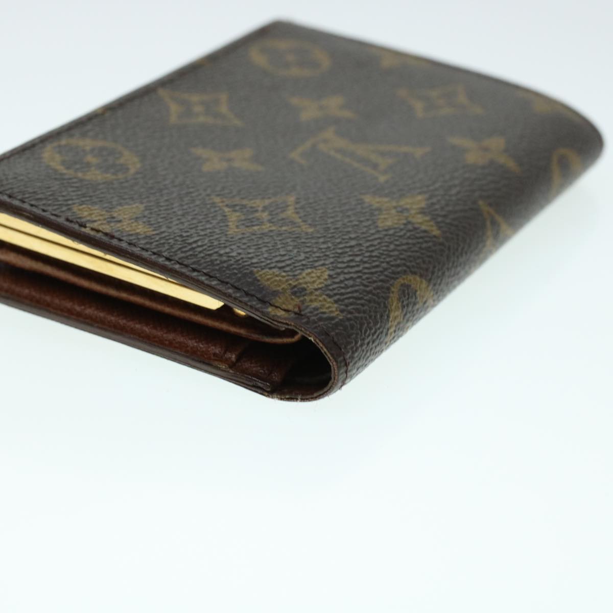 LOUIS VUITTON Monogram Porte Monnaie Billets Viennois Wallet M61663 Auth 41694