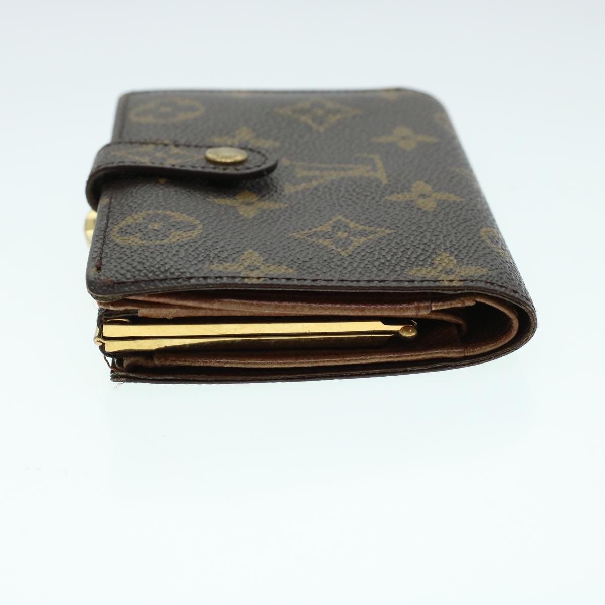 LOUIS VUITTON Monogram Porte Monnaie Billets Viennois Wallet M61663 Auth 41694