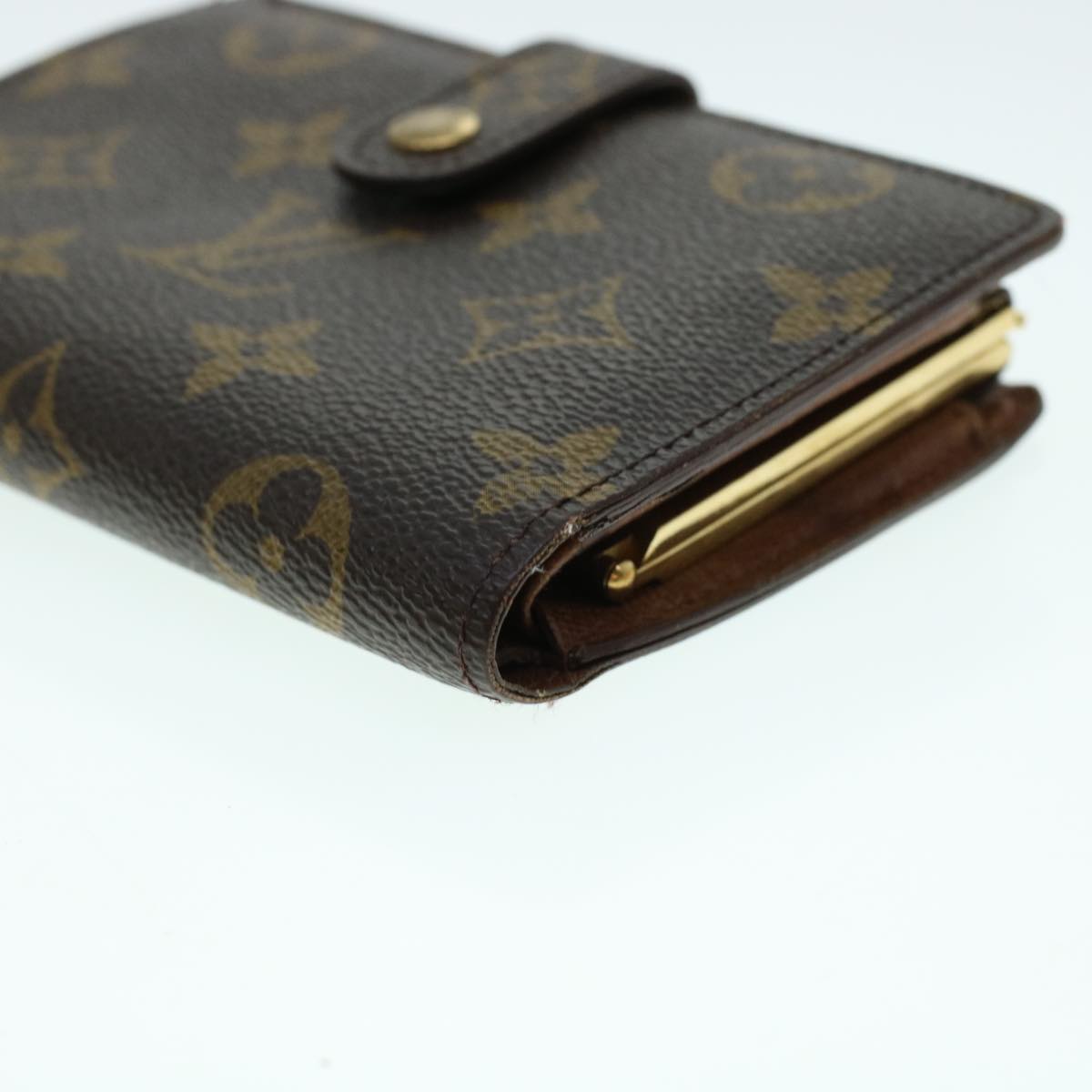 LOUIS VUITTON Monogram Porte Monnaie Billets Viennois Wallet M61663 Auth 41694