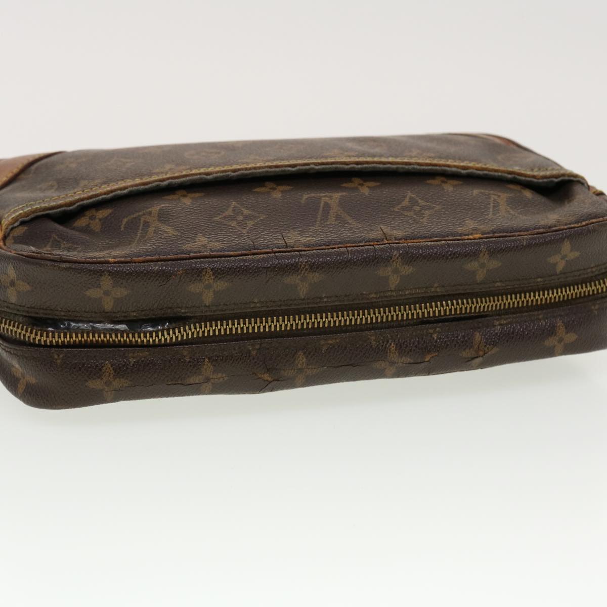 LOUIS VUITTON Monogram Compiegne 28 Clutch Bag M51845 LV Auth 41722