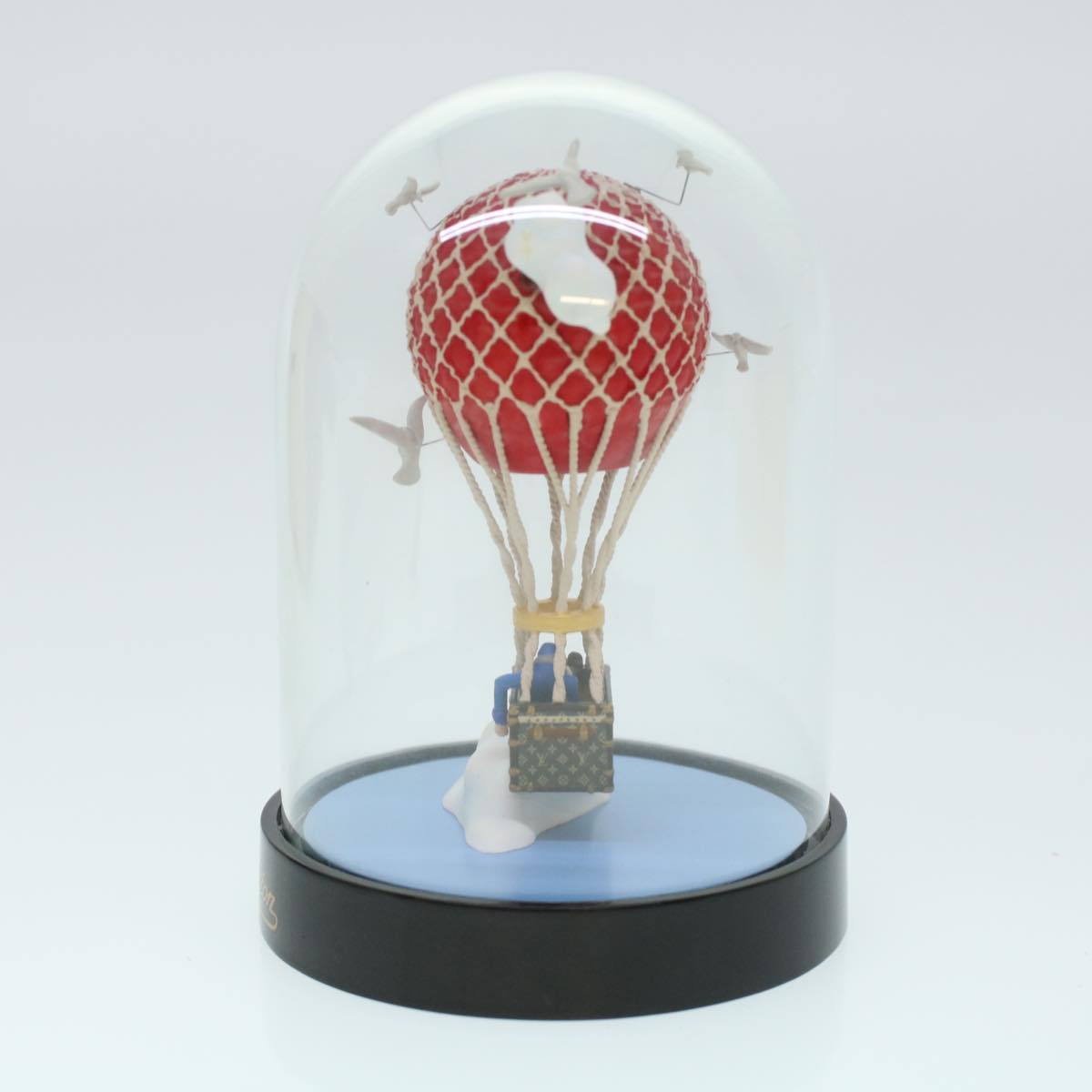 LOUIS VUITTON Snow Globe Balloon VIP Only Clear Red LV Auth 41741A