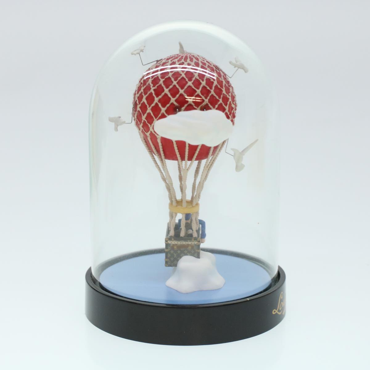 LOUIS VUITTON Snow Globe Balloon VIP Only Clear Red LV Auth 41741A