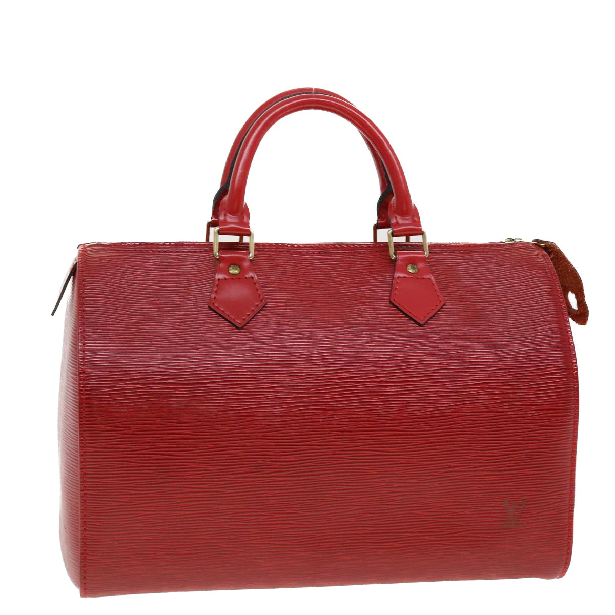 LOUIS VUITTON Epi Speedy 30 Hand Bag Red M43007 LV Auth 41752