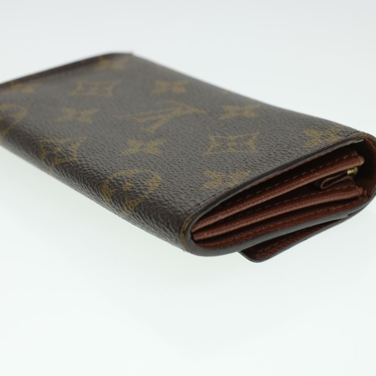 LOUIS VUITTON Monogram Porte Monnaie Zip Long Wallet M61727 LV Auth 41761