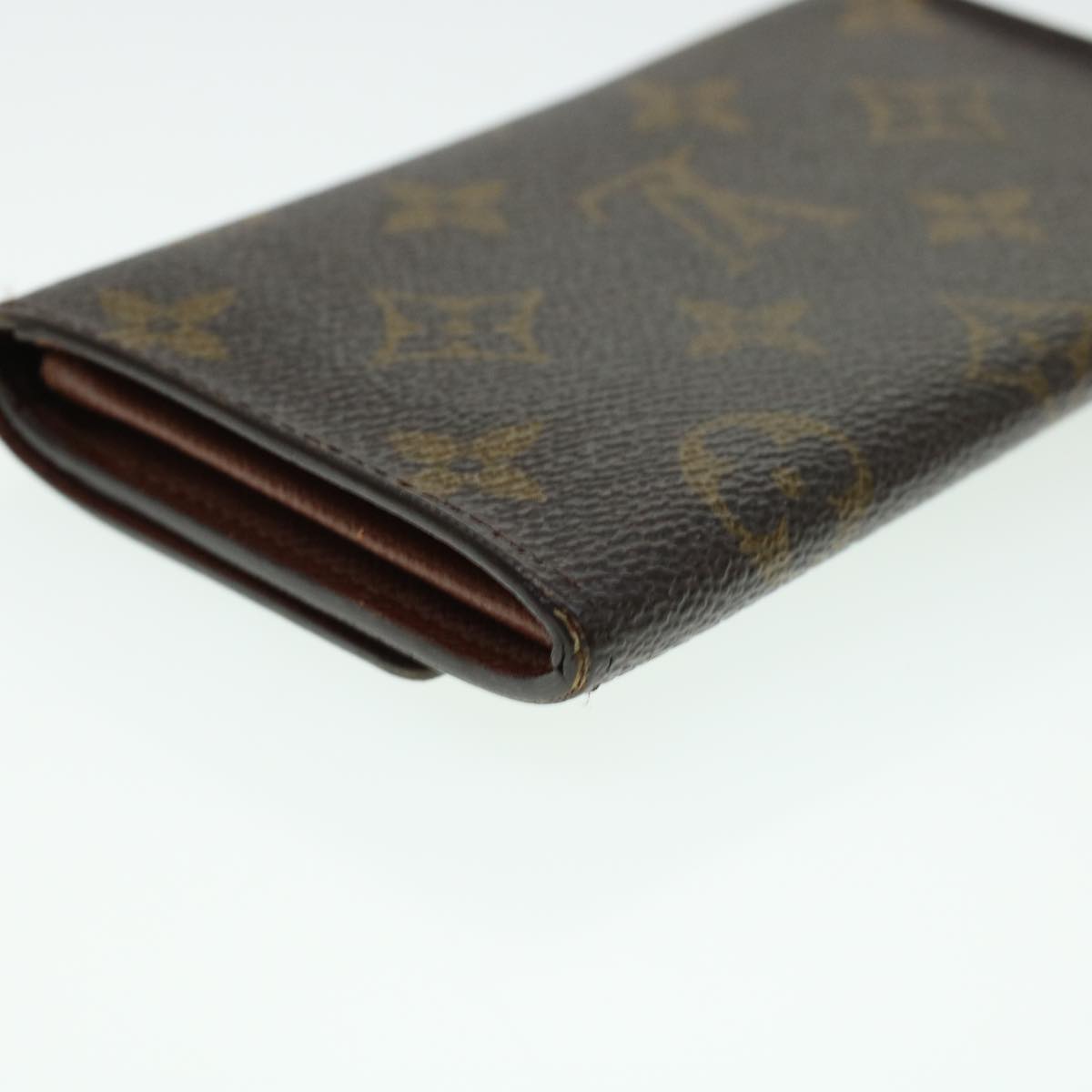 LOUIS VUITTON Monogram Porte Monnaie Zip Long Wallet M61727 LV Auth 41761