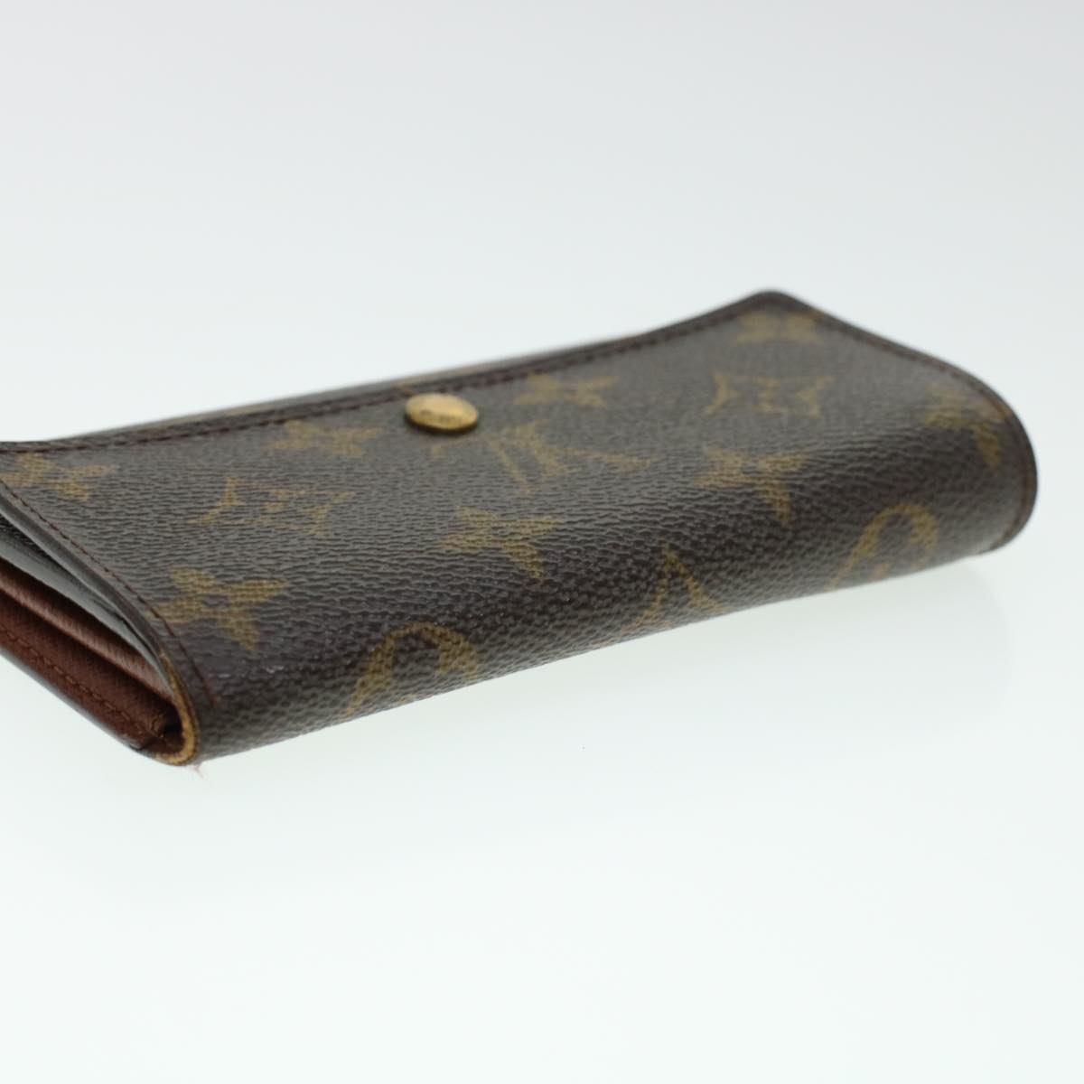 LOUIS VUITTON Monogram Porte Monnaie Zip Long Wallet M61727 LV Auth 41761