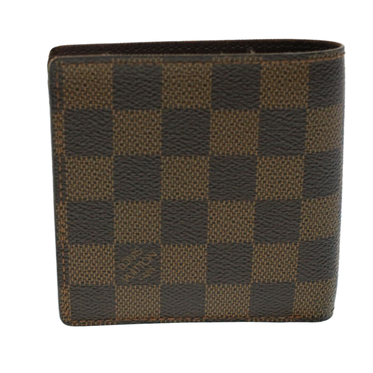 LOUIS VUITTON Damier Ebene Portefeuille Marco Bifold Wallet N61675 LV Auth 41767 - 0