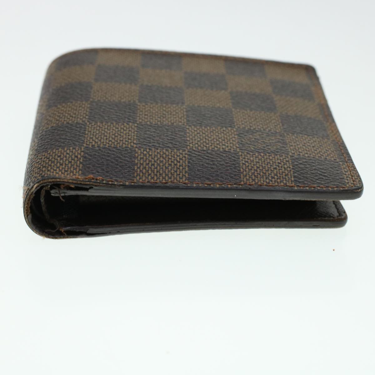 LOUIS VUITTON Damier Ebene Portefeuille Marco Bifold Wallet N61675 LV Auth 41767