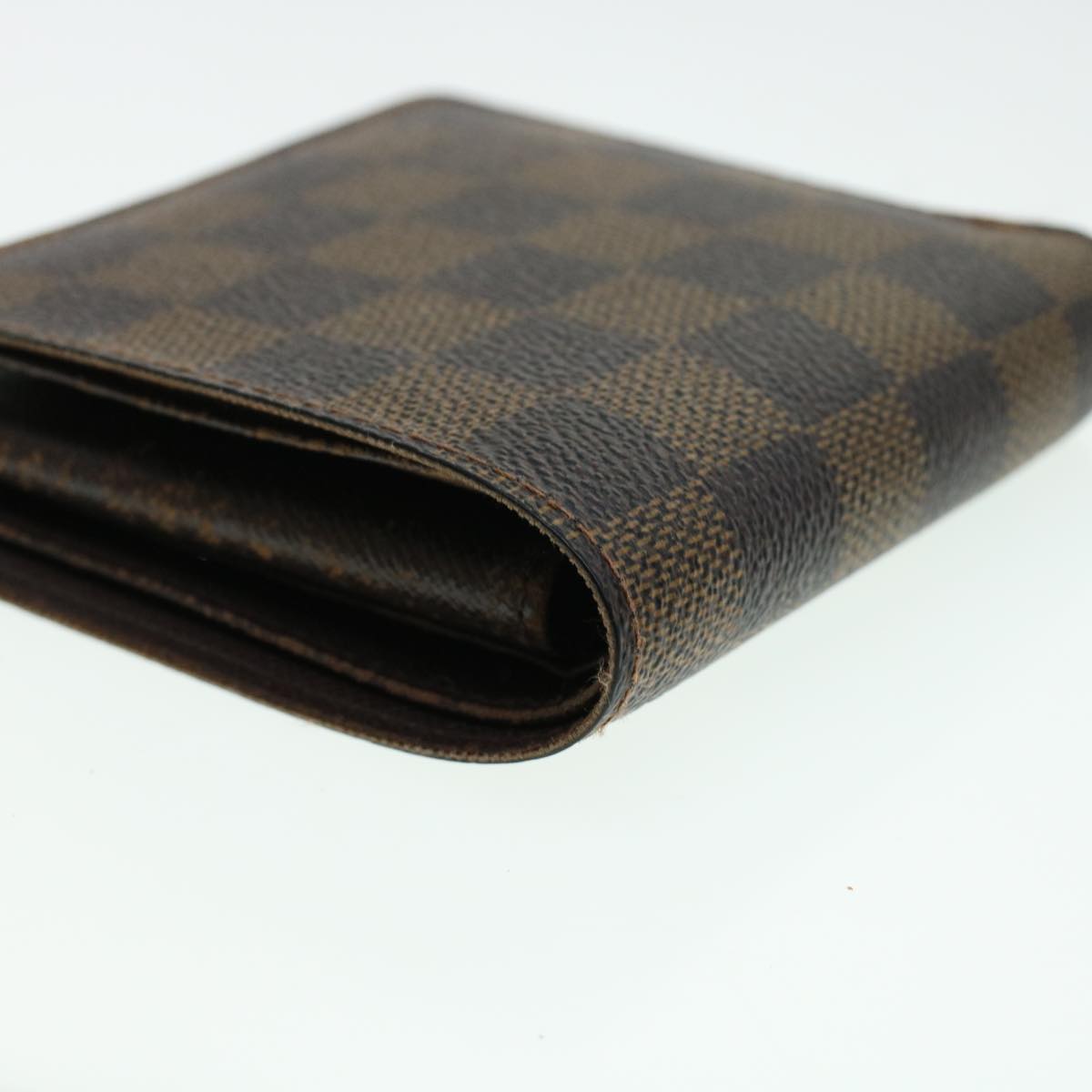 LOUIS VUITTON Damier Ebene Portefeuille Marco Bifold Wallet N61675 LV Auth 41767