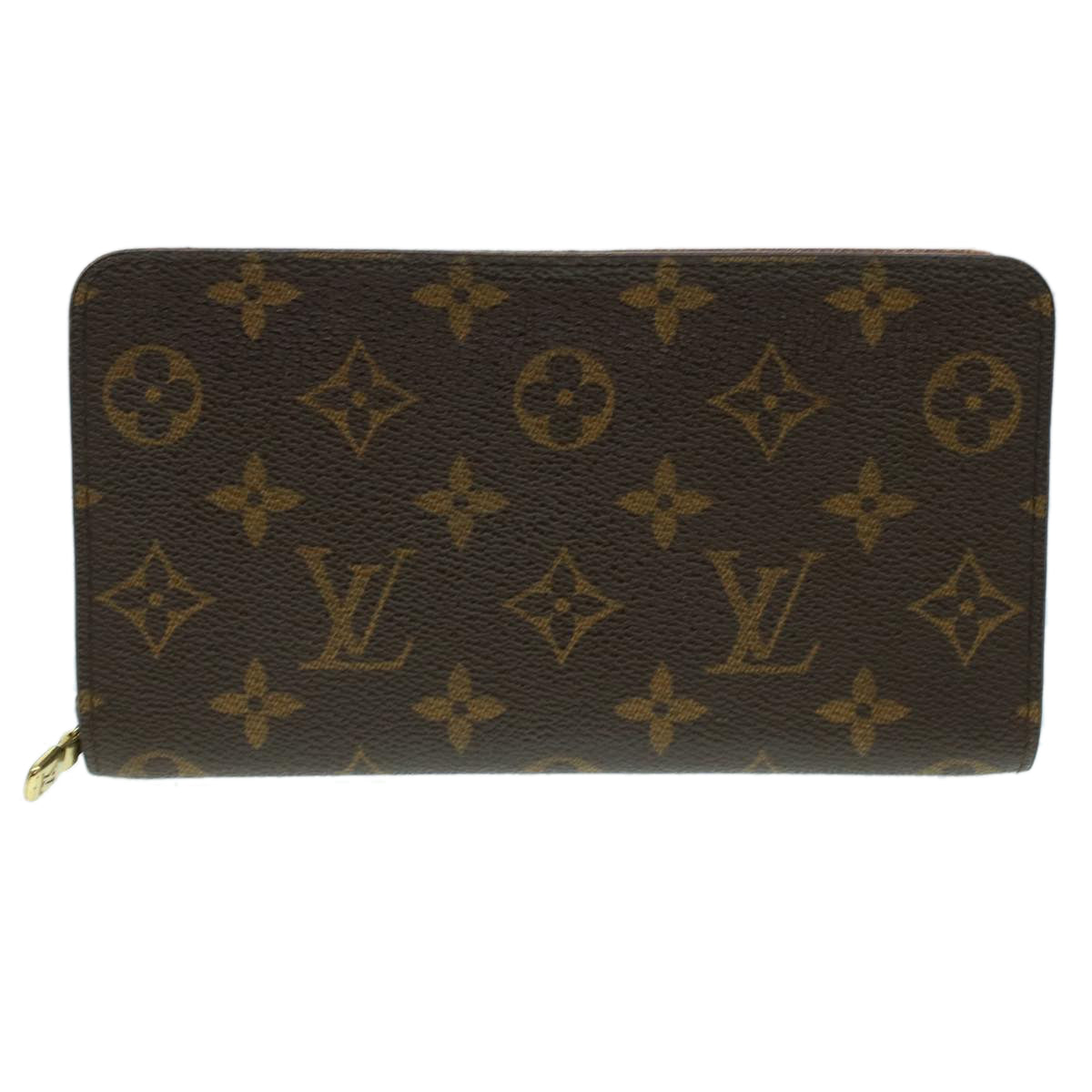 LOUIS VUITTON Monogram Porte Monnaie Zip Long Wallet M61727 LV Auth 41778